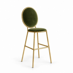 Ghế Shell Bar - Nhung Xanh Olive
