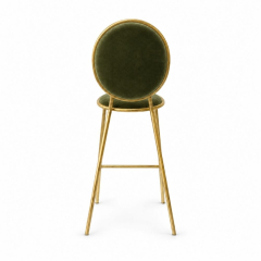 Ghế Shell Bar - Nhung Xanh Olive