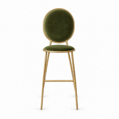 Ghế Shell Bar - Nhung Xanh Olive