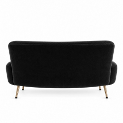 Sofa Cong Flow - Nhung Đen