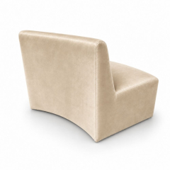 Sofa Module Lưng Nhỏ - Nhung Champagne