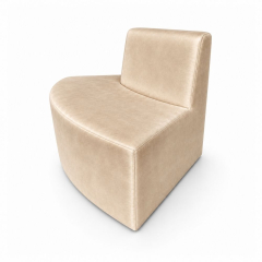Sofa Module Lưng Nhỏ - Nhung Champagne