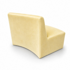 Sofa Module Lưng Nhỏ - Nhung Vàng Bơ