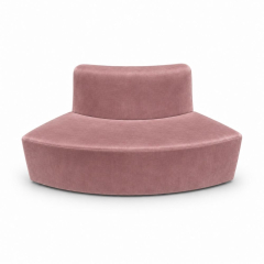 Sofa Module Lưng Nhỏ - Nhung Hồng Dusty