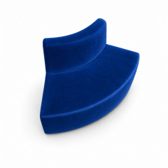 Sofa Module Lưng Nhỏ - Nhung Xanh Cobalt