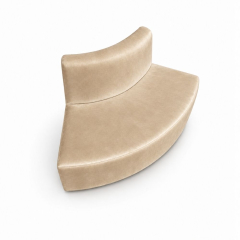 Sofa Module Lưng Nhỏ - Nhung Champagne