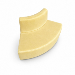 Sofa Module Lưng Nhỏ - Nhung Vàng Bơ