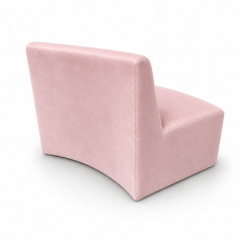 Sofa Module Lưng Nhỏ - Nhung Hồng Đào