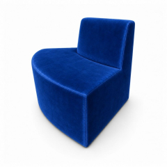 Sofa Module Lưng Nhỏ - Nhung Xanh Cobalt
