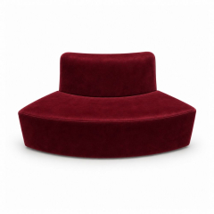 Sofa Module Lưng Nhỏ - Nhung Đỏ Burgundy