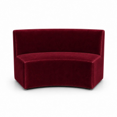 Sofa Module Lưng Lớn - Nhung Đỏ Burgundy