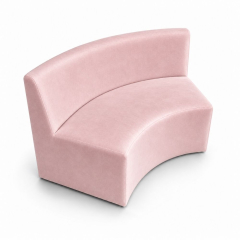 Sofa Module Lưng Lớn - Nhung Hồng Đào