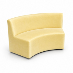 Sofa Module Lưng Lớn - Nhung Vàng Bơ