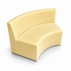 Sofa Module Lưng Lớn - Nhung Vàng Bơ