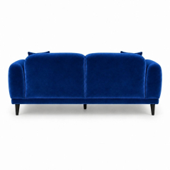Sofa Đôi Lounge - Nhung Xanh Cobalt