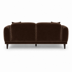 Sofa Đôi Lounge - Nhung Nâu Chocolate
