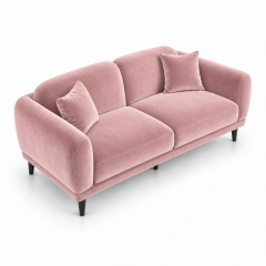 Sofa Đôi Lounge - Nhung Hồng Đào