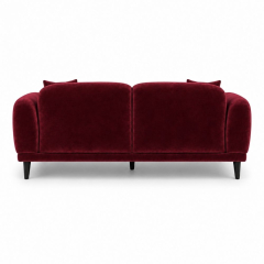 Sofa Đôi Lounge - Nhung Đỏ Burgundy