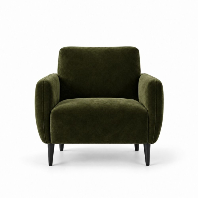 Ghế Sofa Armchair VIP - Nhung Xanh Olive