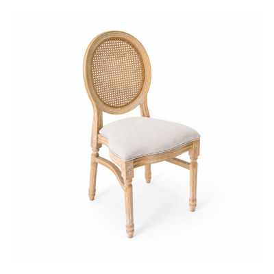Ghế Louis XVI Lưng Mây Tân Cổ Điển