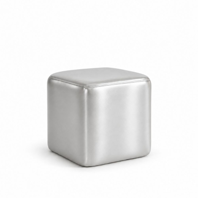 Đôn Vuông Metallic - Bạc