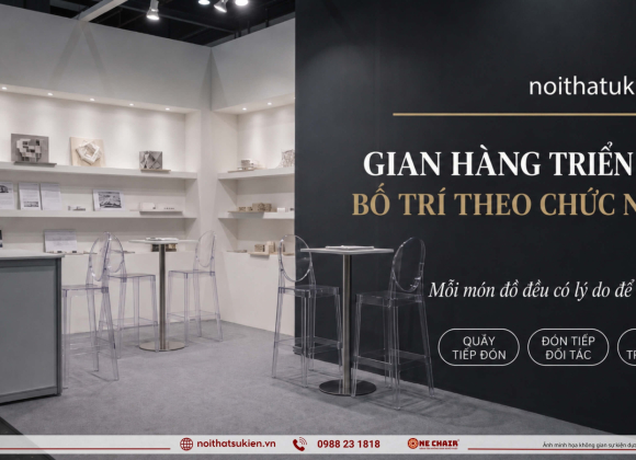 Nội thất & quầy tiếp khách cho gian hàng triển lãm & booth