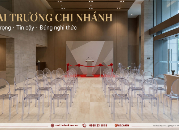 Nội thất & nghi lễ cho lễ khai trương chi nhánh ngân hàng