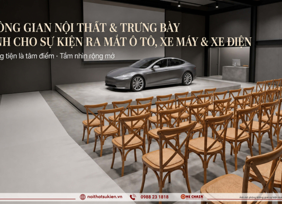 Nội thất & khu trưng bày cho lễ ra mắt ô tô, xe máy & xe điện