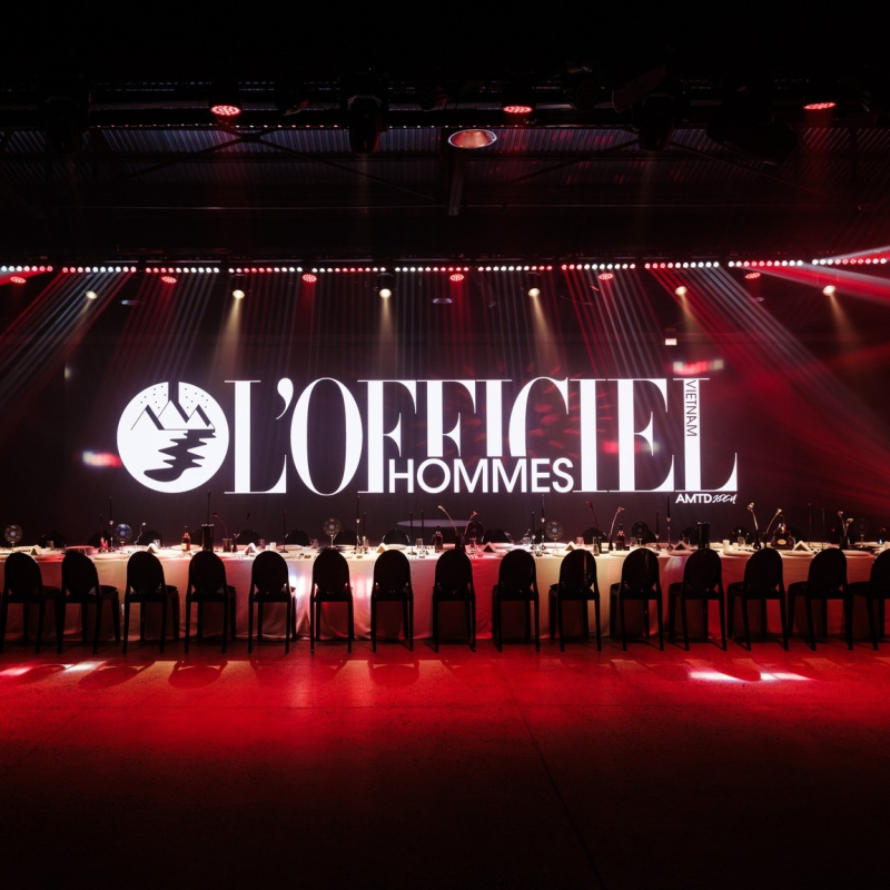Nội Thất Khu Gala Tiệc L'Officiel Hommes Vietnam — TP.HCM