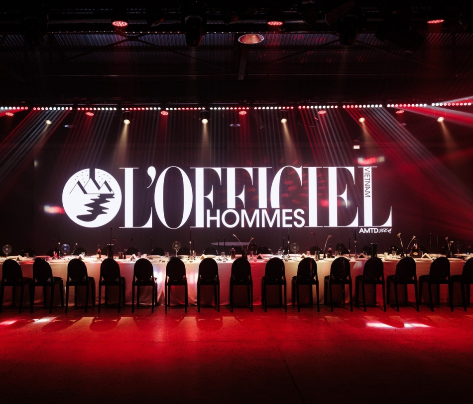 Nội Thất Khu Gala Tiệc L'Officiel Hommes Vietnam — TP.HCM