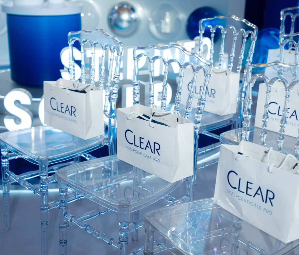 Nội thất khu activation CLEAR Scalp Lab — Step Into The Scalp World, Vạn Hạnh Mall, TP.HCM