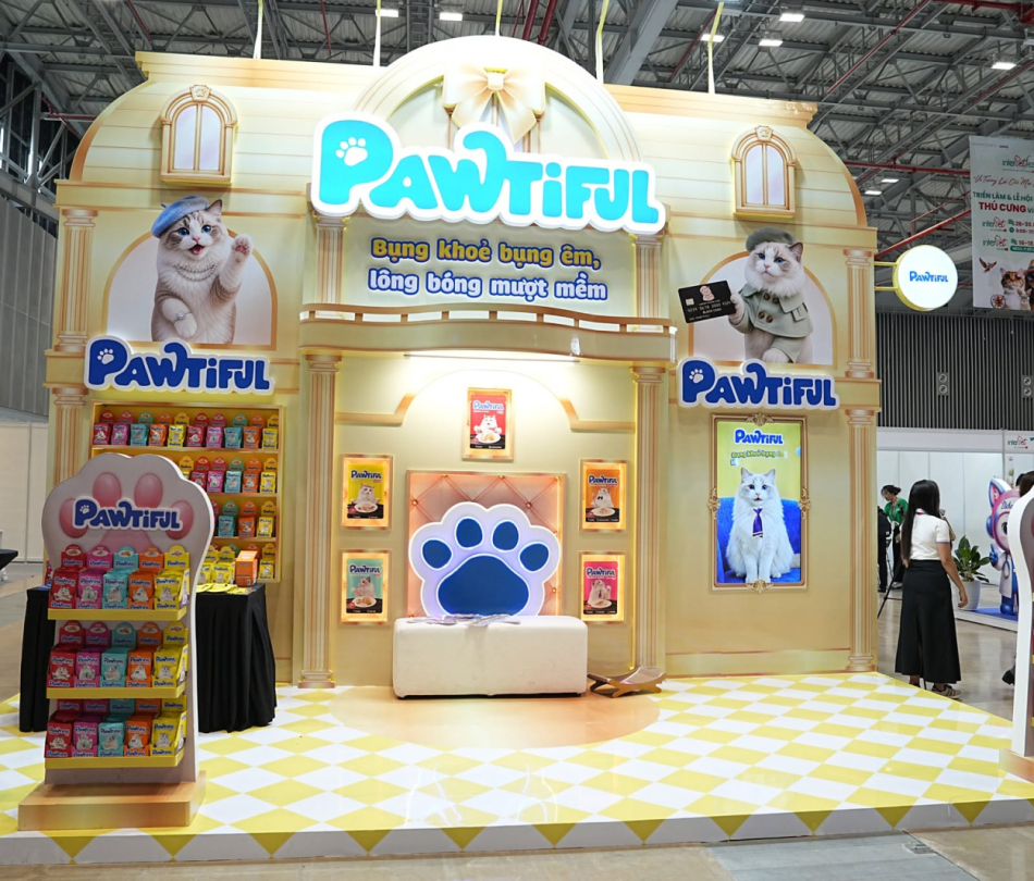 Sự kiện triển lãm gian hàng Pawtiful tại InterPetFest 2026 — SECC, TP.HCM