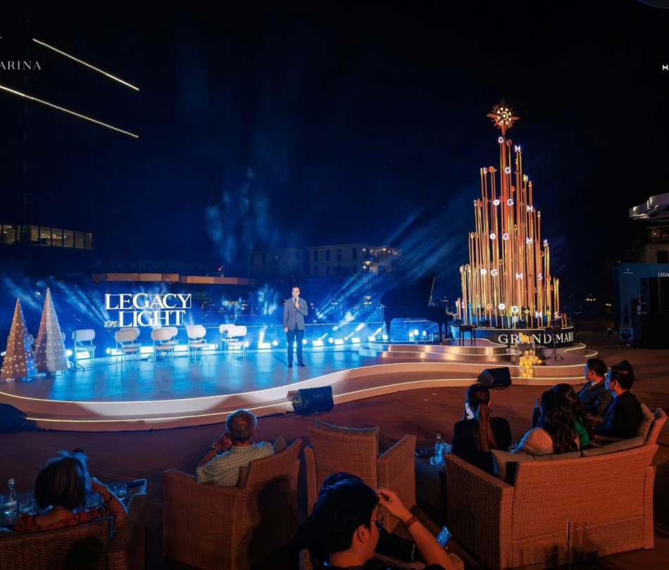 Nội thất khu sự kiện Legacy in Light — Grand Marina Saigon, Quận 1, TP.HCM