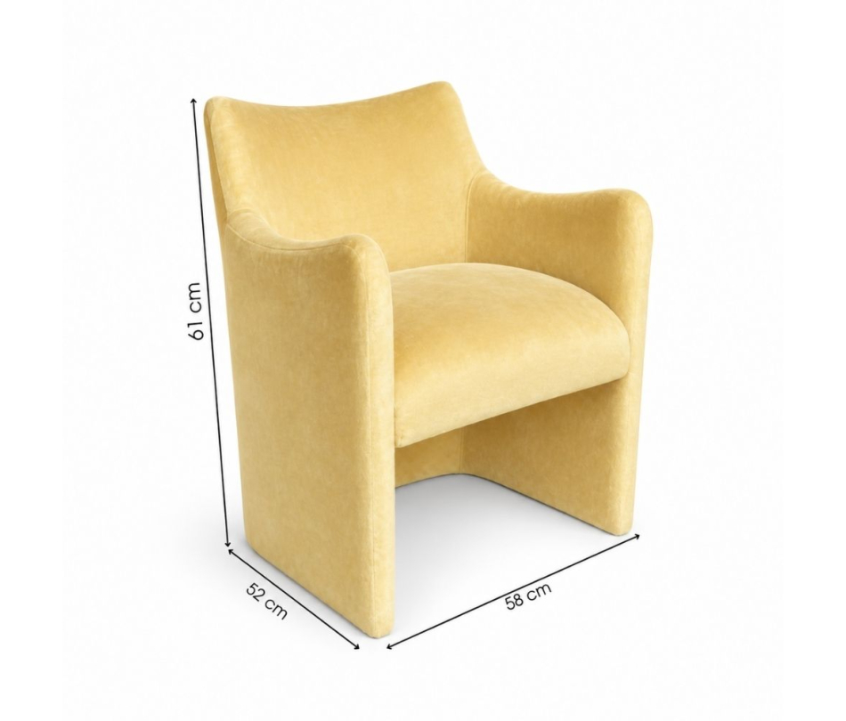 Ghế Sofa Muse - Nhung Vàng Bơ