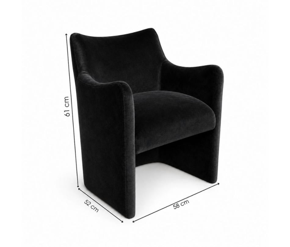 Ghế Sofa Muse - Nhung Đen