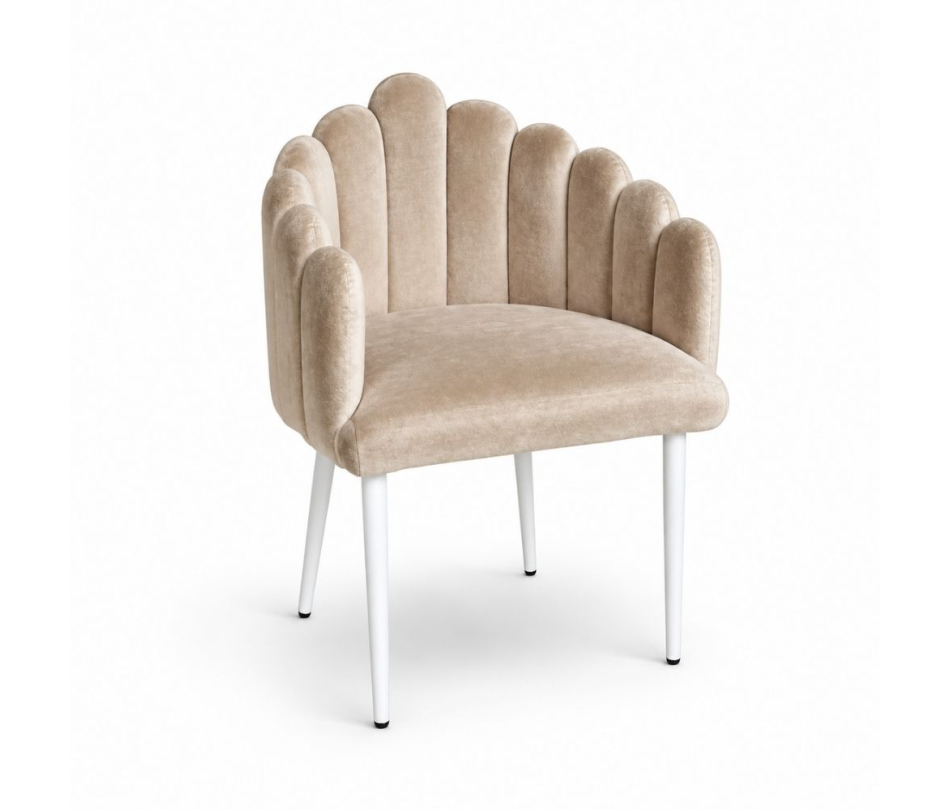 Ghế Bloom Armchair - Nhung Champagne