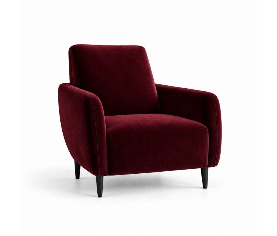Ghế Sofa Armchair VIP - Nhung Đỏ Burgundy