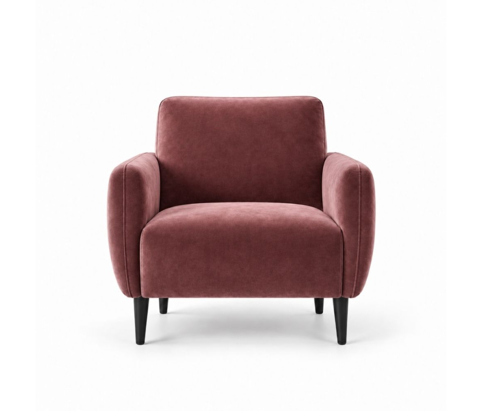 Ghế Sofa Armchair VIP - Nhung Hồng Dusty