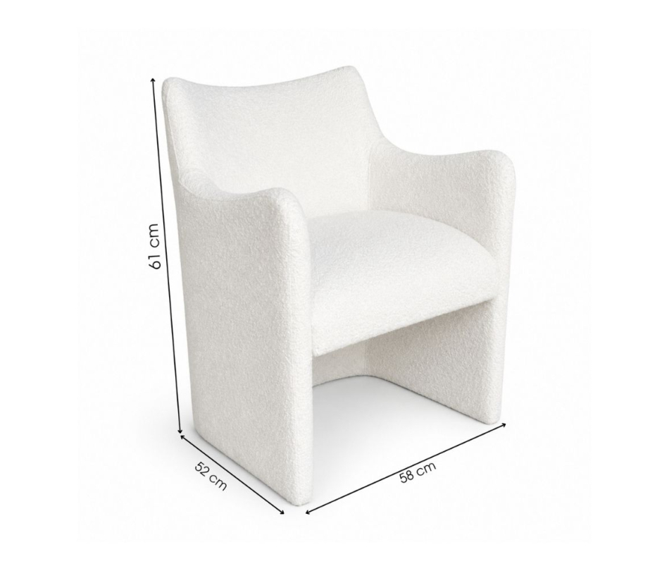 Ghế Sofa Muse - Bouclé Trắng