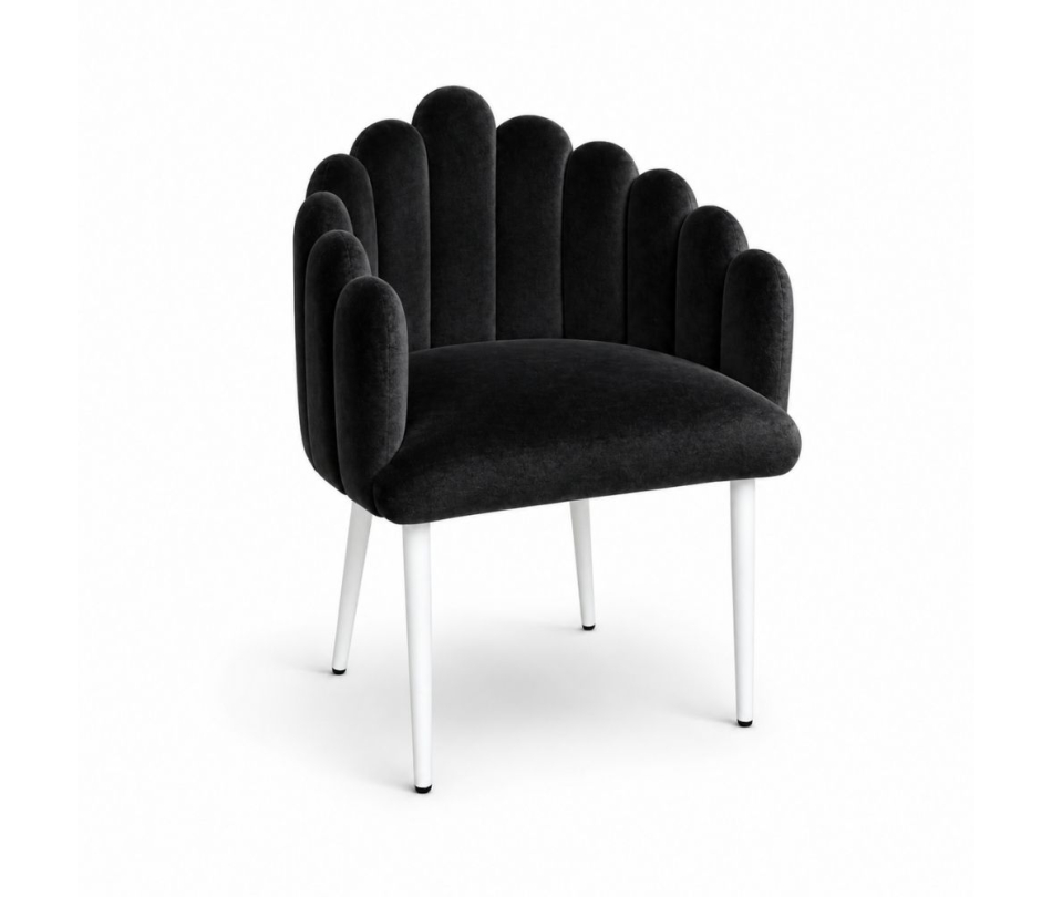 Ghế Bloom Armchair - Nhung Đen
