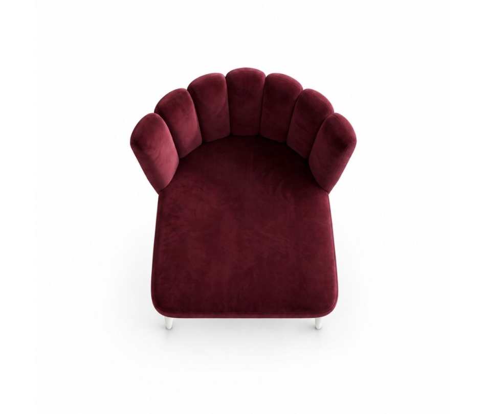 Ghế Nệm Vải Tulip - Đỏ Burgundy