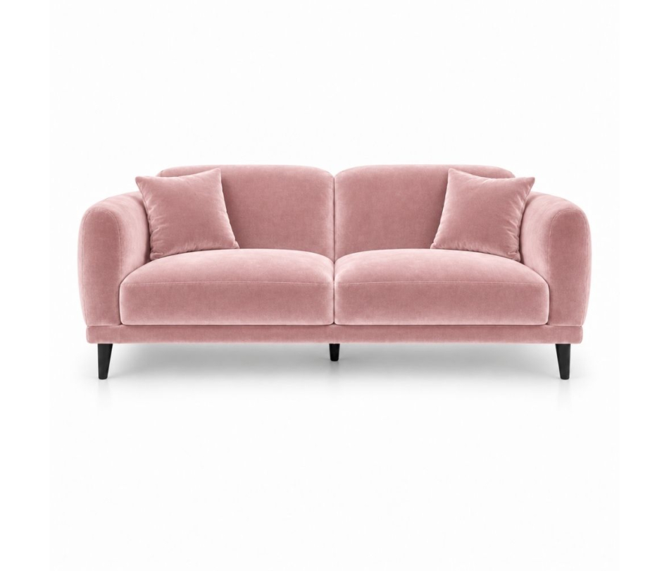 Sofa Đôi Lounge - Nhung Hồng Đào