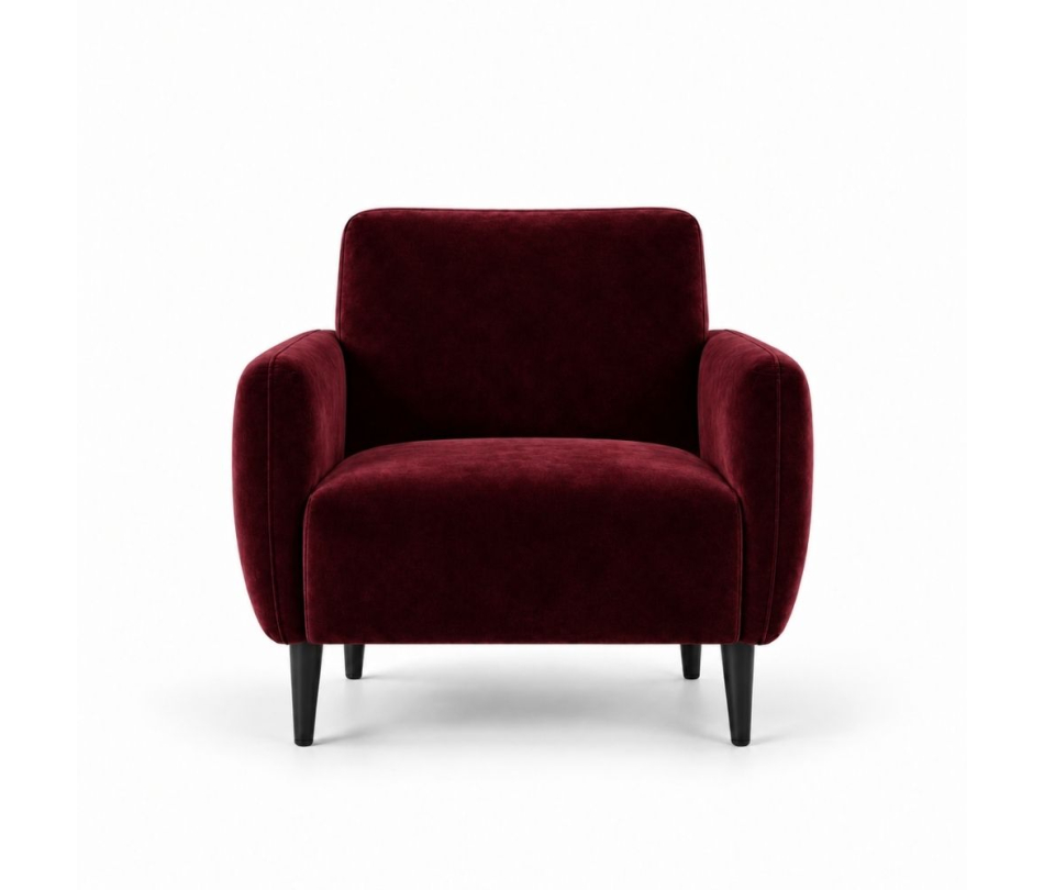 Ghế Sofa Armchair VIP - Nhung Đỏ Burgundy