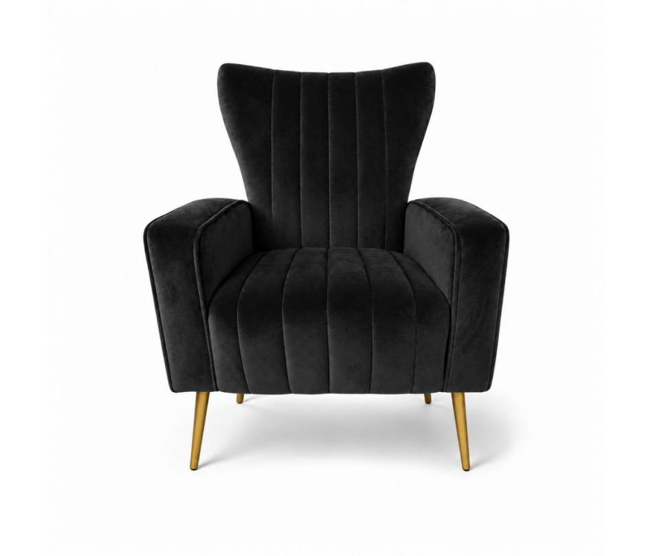 Ghế Sofa Armchair Aria - Nhung Đen