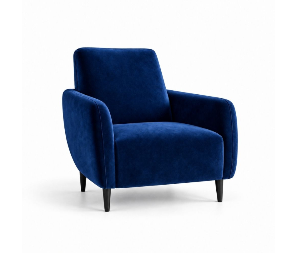 Ghế Sofa Armchair VIP - Nhung Xanh Cobalt