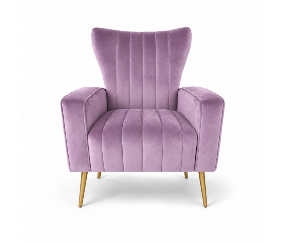Ghế Sofa Armchair Aria - Nhung Tím Lilac