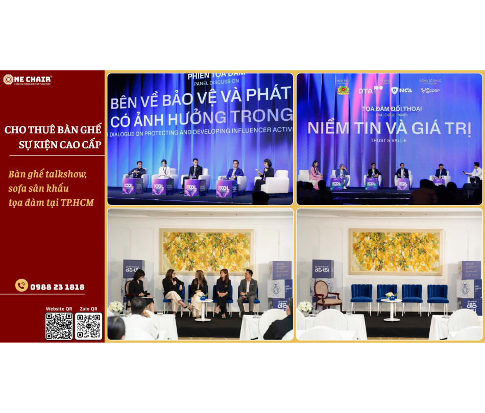 Cho thuê bàn ghế talkshow, sofa sân khấu tọa đàm tại TP.HCM