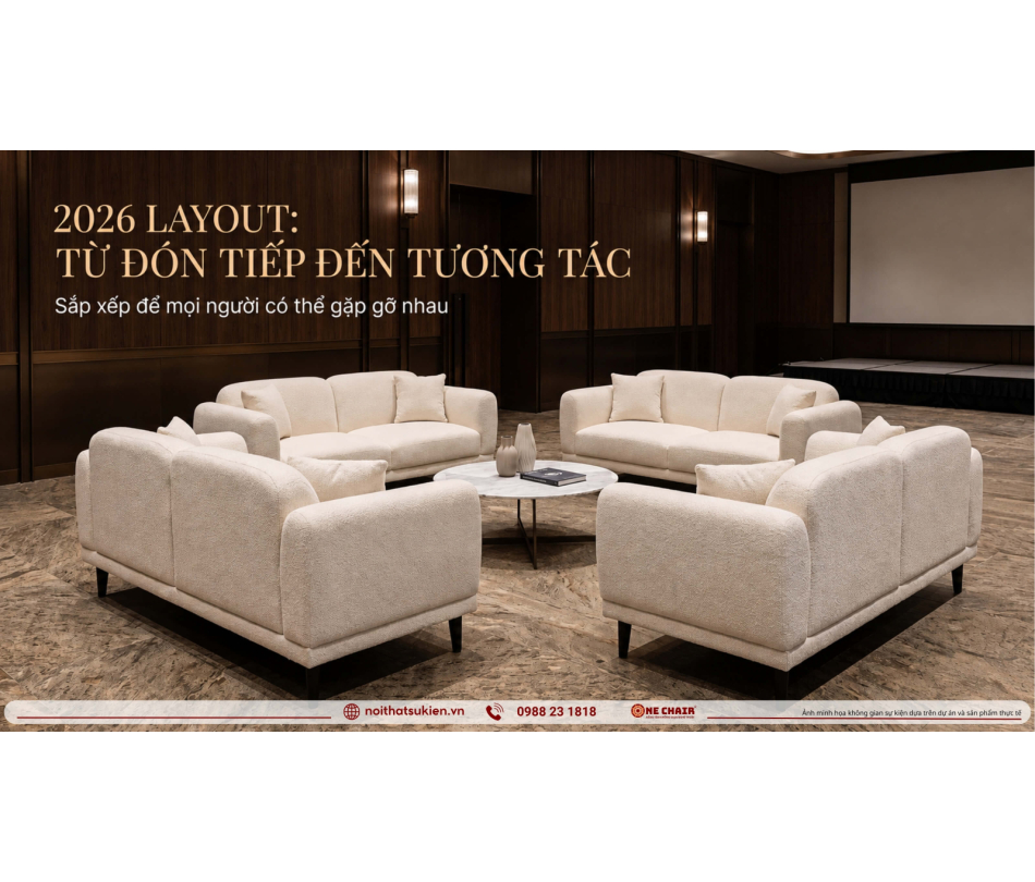 Bỏ hàng ghế khán phòng, chuyển sang lounge tương tác: hợp sự kiện Việt tới đâu?