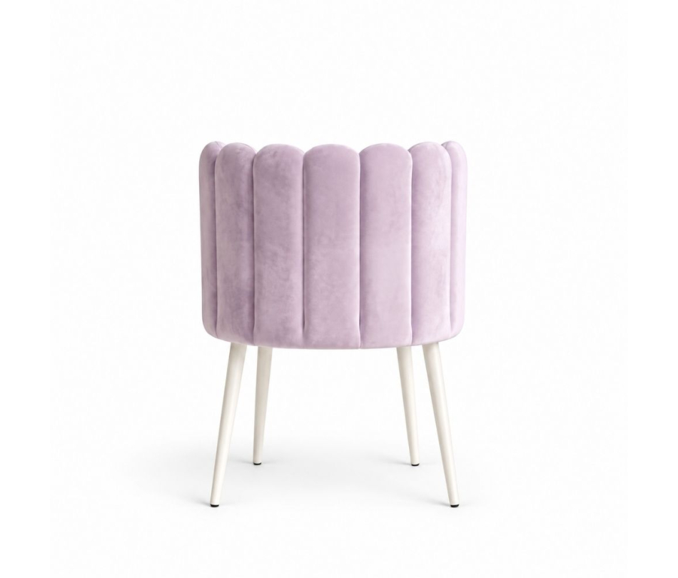 Ghế Nệm Vải Tulip - Tím Lilac