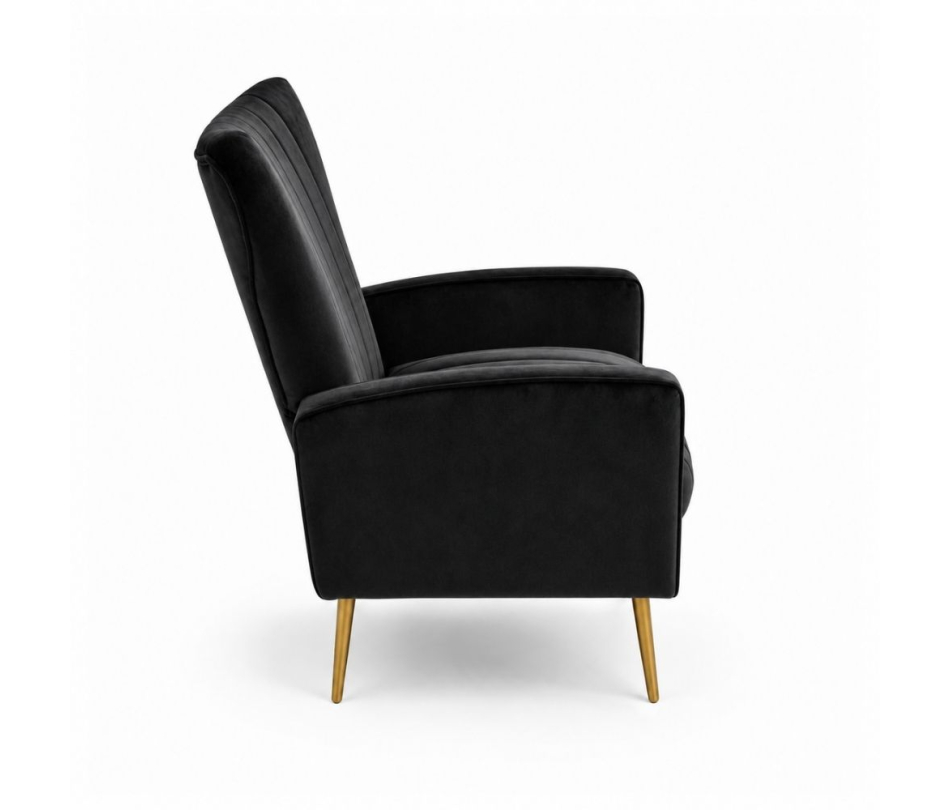 Ghế Sofa Armchair Aria - Nhung Đen